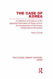 Front cover of Case of Korea by Lowe Chuan Hua
