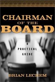 Cover of Chairman of the Board by Brian Lechem