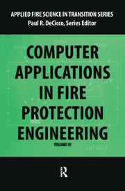Cover of Computer Application in Fire Protection Engineering by Paul R. DeCicco