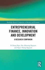 Front cover of Entrepreneurial Finance Innovation and Development by Vi Dung Ngo