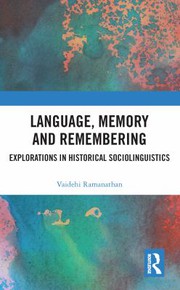Cover of Language, Memory and Remembering by Vaidehi Ramanathan