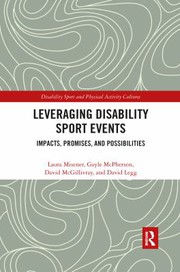 Front cover of Leveraging Disability Sport Events by Laura Misener