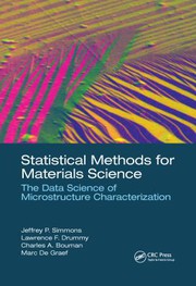 Cover of Statistical Methods for Materials Science by Jeffrey P. Simmons