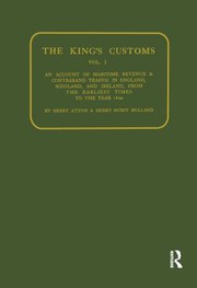 Cover of Kings Customs by Henry Atton