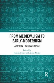 Front cover of From Medievalism to Early-Modernism by Marina Gerzic