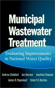 Front cover of Municipal wastewater treatment by Andrew Stoddard