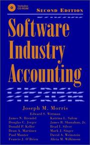 Cover of Software Industry Accounting by Joseph M. Morris