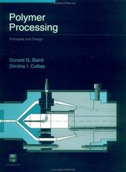 Cover of Polymer processing by Donald G. Baird