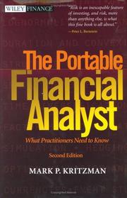 Cover of The portable financial analyst by Mark P. Kritzman