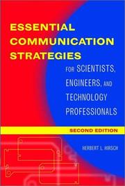 Cover of Essential communication strategies for scientists, engineers, and technology professionals by Herbert L. Hirsch