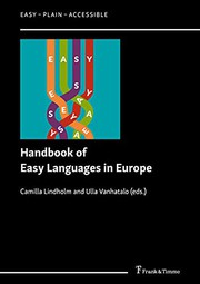Front cover of Handbook of Easy Languages in Europe by Camilla Lindholm