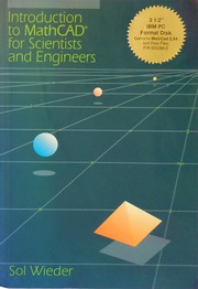 Front cover of Introduction to Mathcad for Scientists and Engineers by Sol Wieder