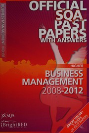 Front cover of Higher business management 2008-2012 by Scottish Qualifications Authority