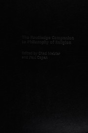 Front cover of The Routledge companion to philosophy of religion by Chad V. Meister