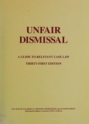 Cover of Unfair dismissal by Michael Rubenstein