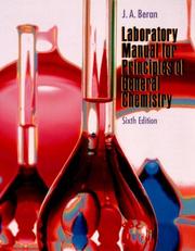 Front cover of Laboratory Manual for Principles of General Chemistry by Jo Allan Beran