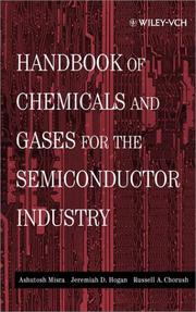 Front cover of Handbook of chemicals and gases for the semiconductor industry by Āśutosha Miśra