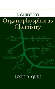 Front cover of A guide to organophosphorus chemistry by Louis D. Quin