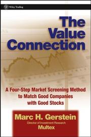 Cover of The Value Connection by Marc H. Gerstein