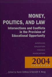 Cover of Money, politics and law by Kenneth K. Wong