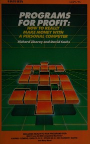 Cover of Programs for profit by Richard Zboray