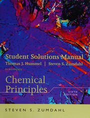 Front cover of Student solutons manual to accompany by Thomas J. Hummel