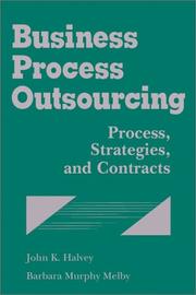 Cover of Business process outsourcing by John K. Halvey
