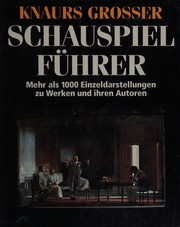 Front cover of Knaurs grosser Schauspielführer by Unknown