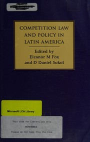Cover of Competition Law and Policy in Latin America by Eleanor M. Fox
