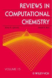 Cover of Reviews in Computational Chemistry by Kenny B. Lipkowitz
