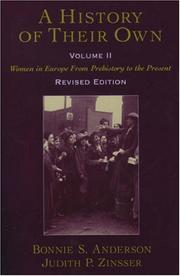 Front cover of A history of their own by Anderson, Bonnie S.