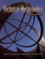 Cover of Technical Mathematics with Solutions Manual by Michael A. Calter