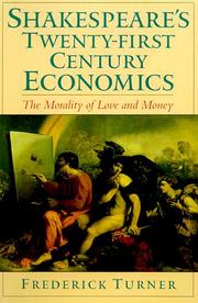 Front cover of Shakespeare's Twenty-First Century economics by Frederick Turner