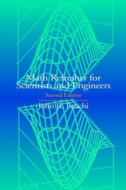 Cover of Math refresher for scientists and engineers by John R. Fanchi