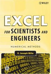 Cover of Excel for Scientists and Engineers by E. Joseph Billo