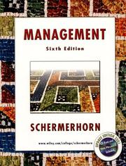 Cover of Management by John R. Schermerhorn