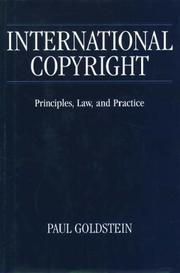Cover of International Copyright by Paul Goldstein