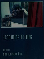 Front cover of Economics Writing by Stephen Eaton Hume