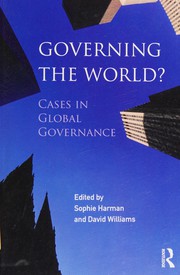 Front cover of Governing the World? by Sophie Harman