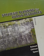 Front cover of Strategic planning for human resources by Julie Bulmash