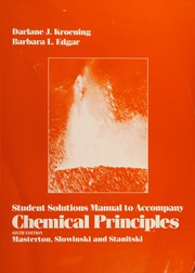 Front cover of Student solutions manual to accompany Chemical principles, sixth edition, Masterton, Slowinski and Stanitski by Darlane J. Kroening