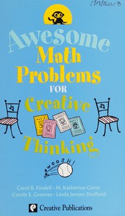 Cover of Awesome math problems for creative thinking by Carole E. Greenes
