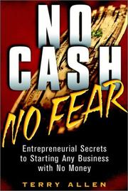 Front cover of No Cash No Fear by Terry Allen