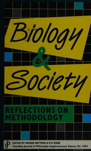 Cover of Biology & society by Mohan Matthen