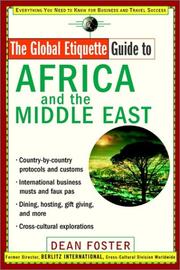 Front cover of Global Etiquette Guide to Africa and the Middle East by Dean Foster