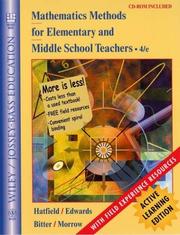 Cover of Mathematics Methods for Elementary and Middle School Teachers, Active Learning Edition by Mary M. Hatfield