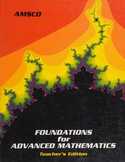 Front cover of Foundations for Advanced Mathematics by Ann Xavier; Howard Brenner Gantert