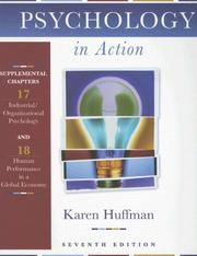 Front cover of Psychology in action by Karen Huffman