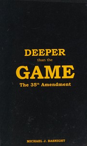 Cover of Deeper Than the Game by Michael Basnight