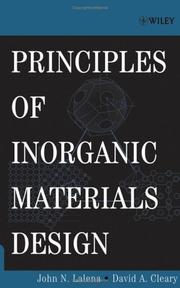 Front cover of Principles of inorganic materials design by John N. Lalena